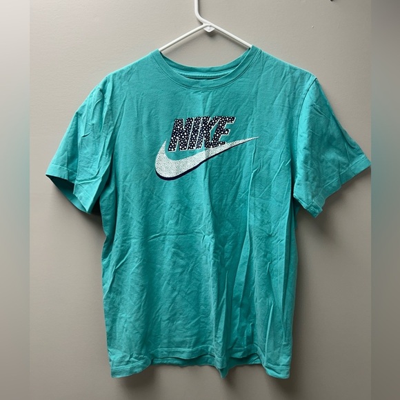 Nike Teal The Nike Tee Graphic Shirt - Picture 1 of 4